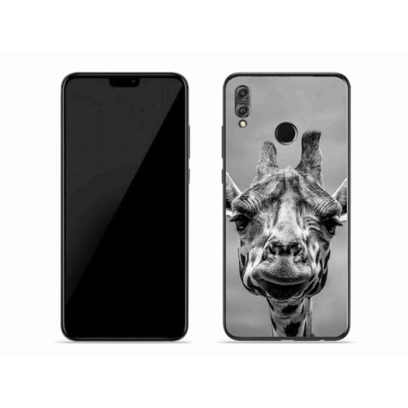 Zselés borítás mmCase a Honor 8X-hez - fekete-fehér zsiráf