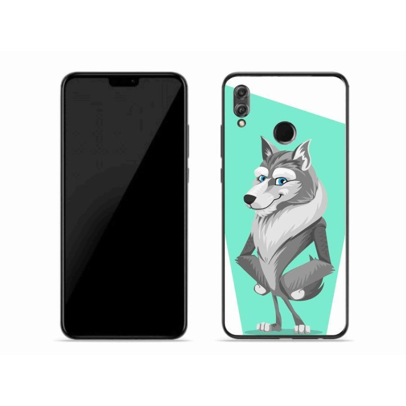 Zselés borítás mmCase a Honor 8X-hez - rajzfilm farkas