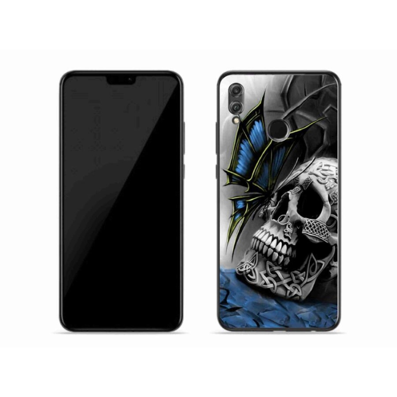 Zselés borítás mmCase a Honor 8X-hez - pillangó és koponya