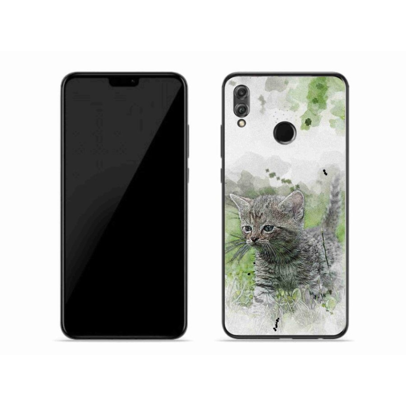 Gél borító mmCase a Honor 8X-hez - aranyos cica 1