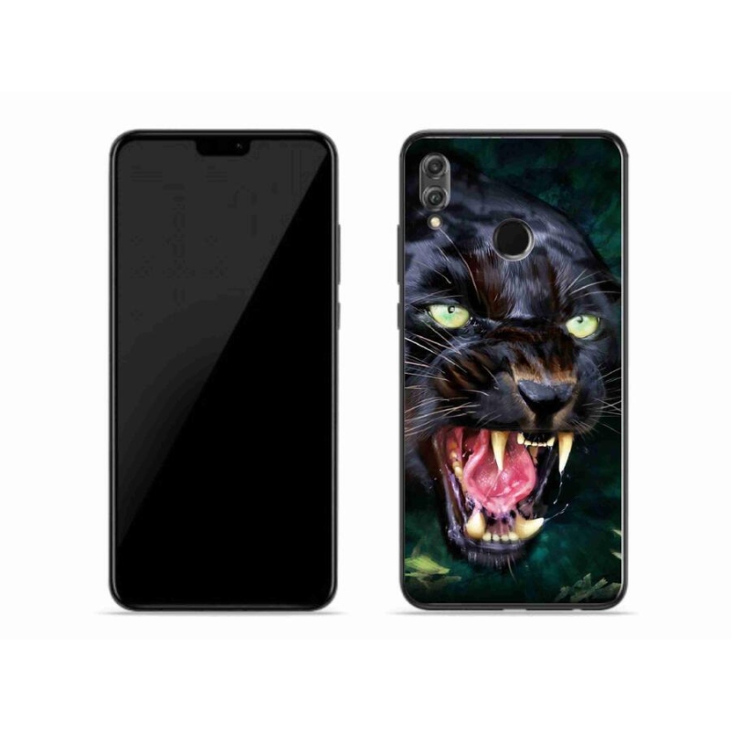 Zselés borítás mmCase a Honor 8X-hez - dühös fekete párduc