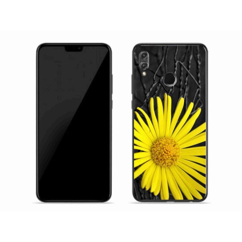 Zselés borító mmCase a Honor 8X-hez - sárga virág