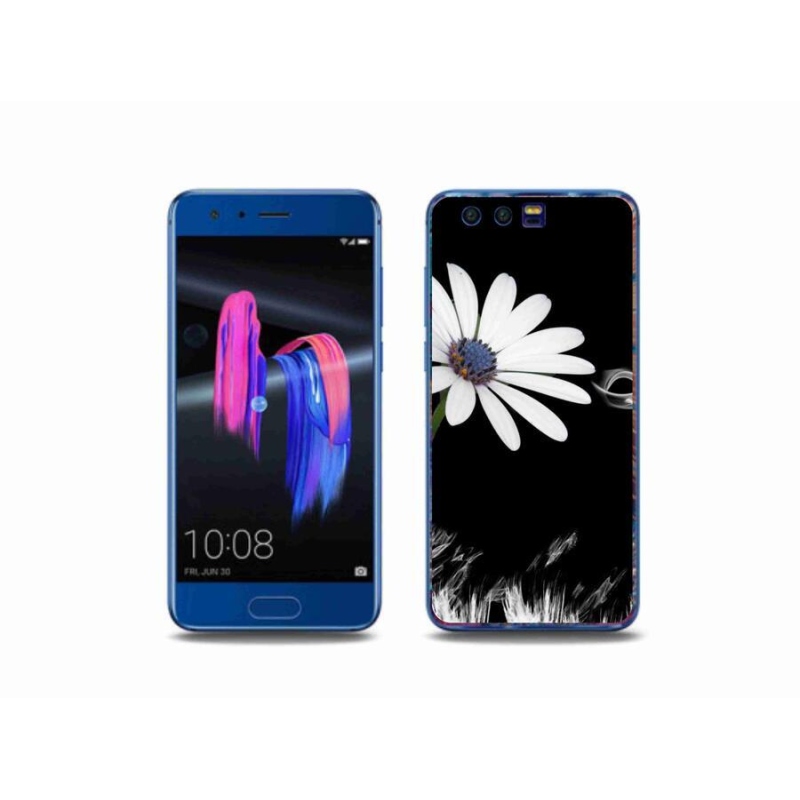 Zselés borítás mmCase a Honor 9-hez - fehér virág