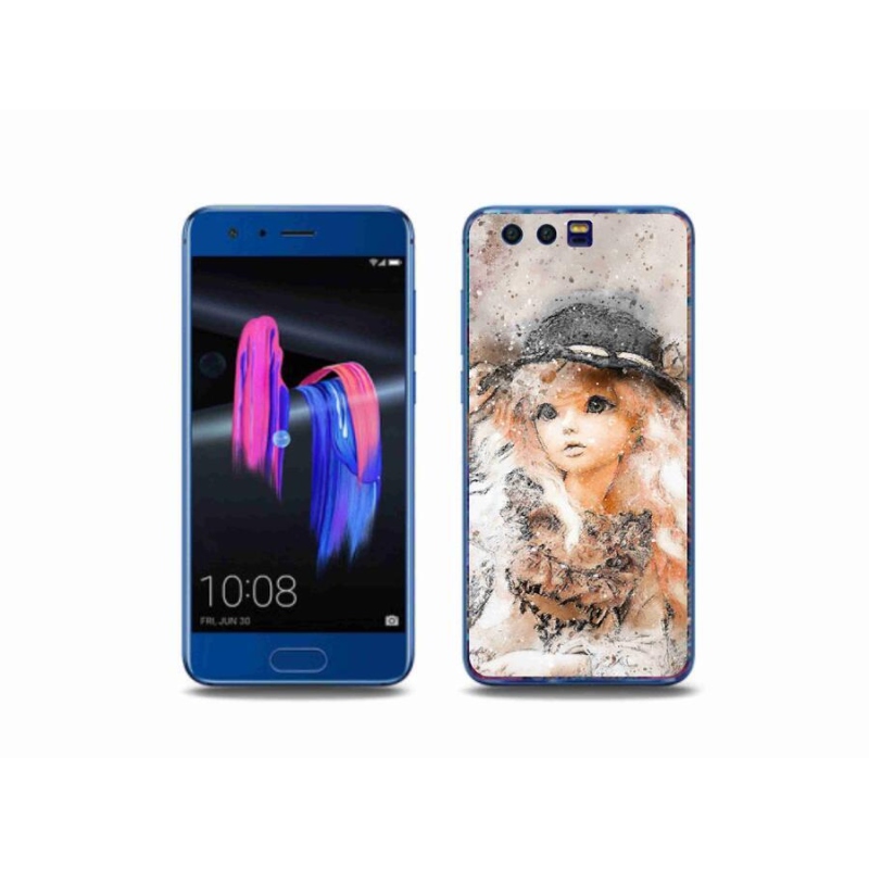 Zselés borítás mmCase a Honor 9-hez - lány sapkával