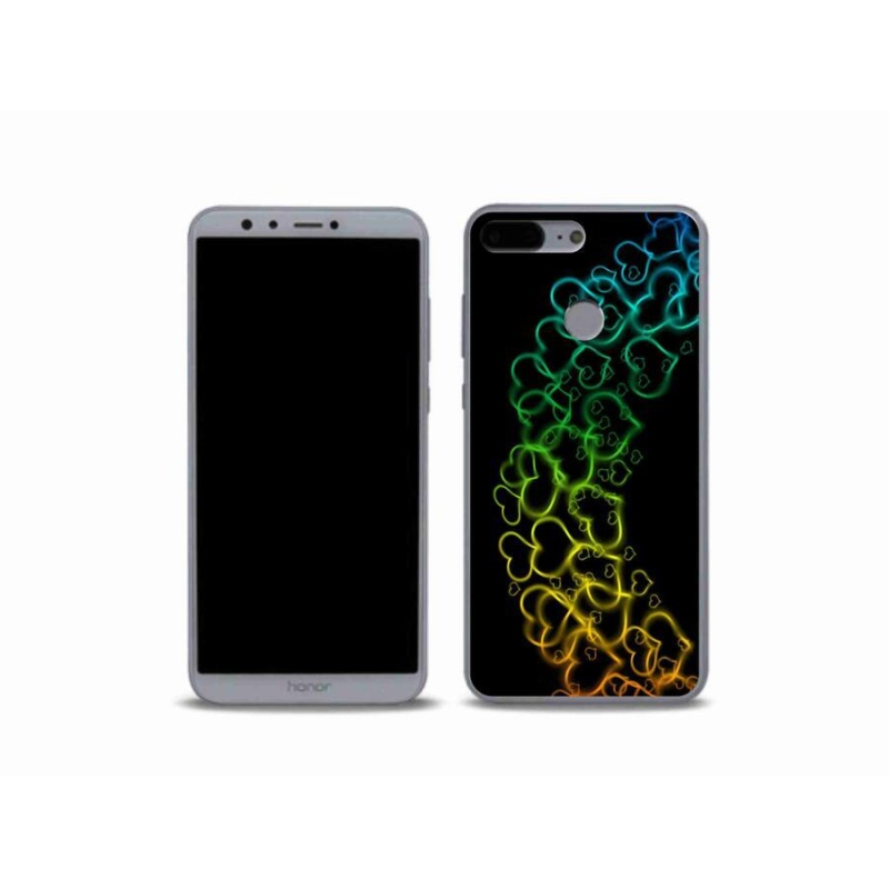 Gél borítás mmCase a Honor 9 Lite készülékhez - színes szívek