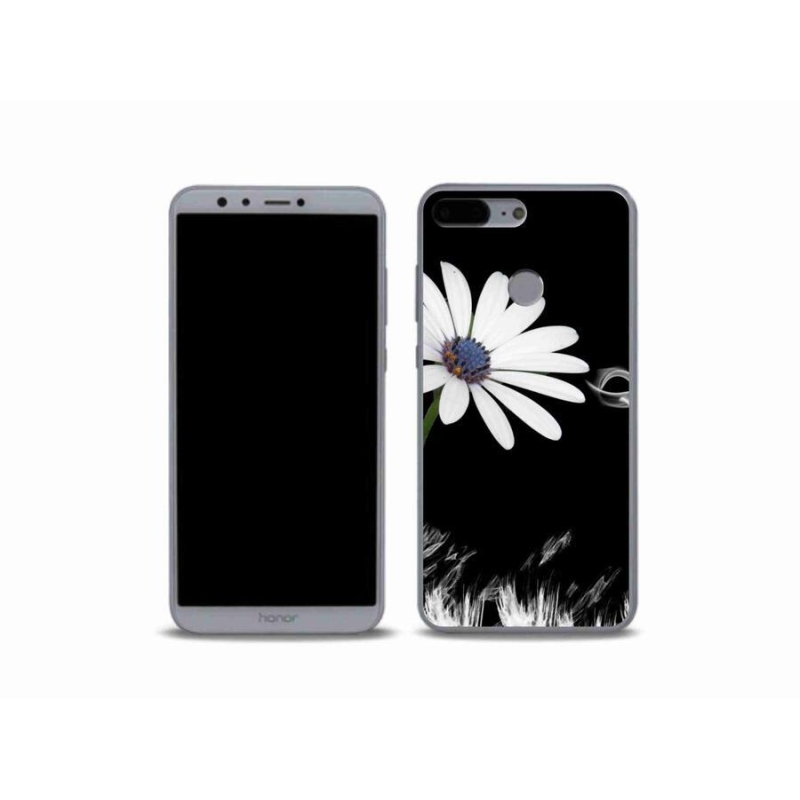 Gél borítás mmCase a Honor 9 Lite-hoz - fehér virág