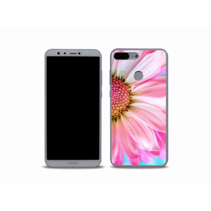 Gél borítás mmCase a Honor 9 Lite-hoz - rózsaszín virág