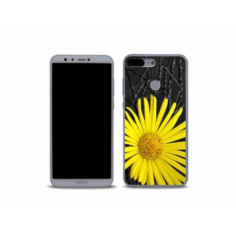Gél borítás mmCase a Honor 9 Lite-hoz - sárga virág