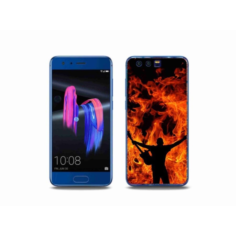 Gél borítás mmCase a Honor 9 számára - zenész és tűz