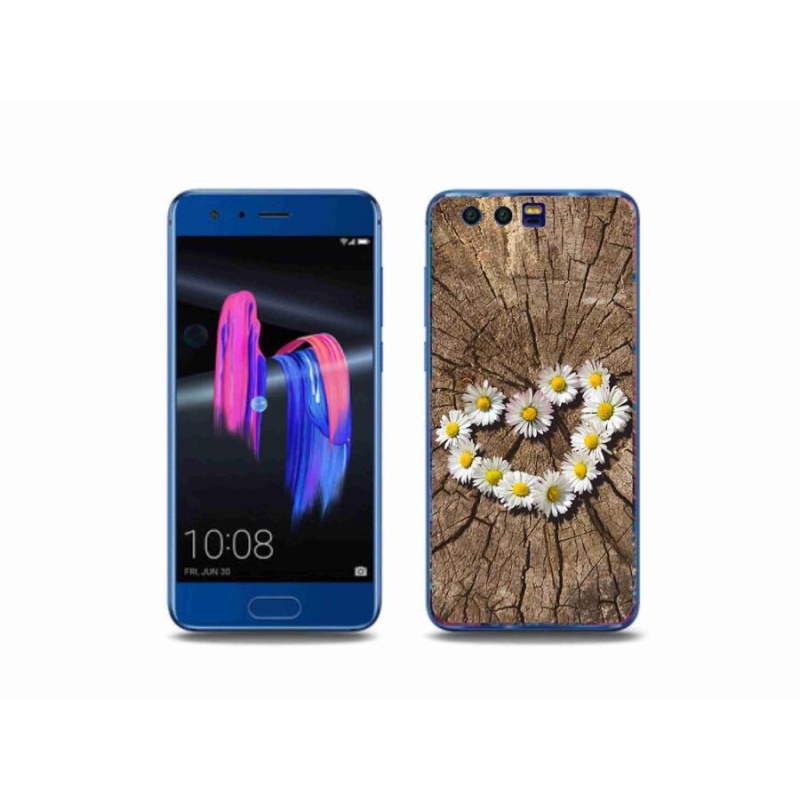 Zselés borítás mmCase a Honor 9-hez - százszorszépek szíve