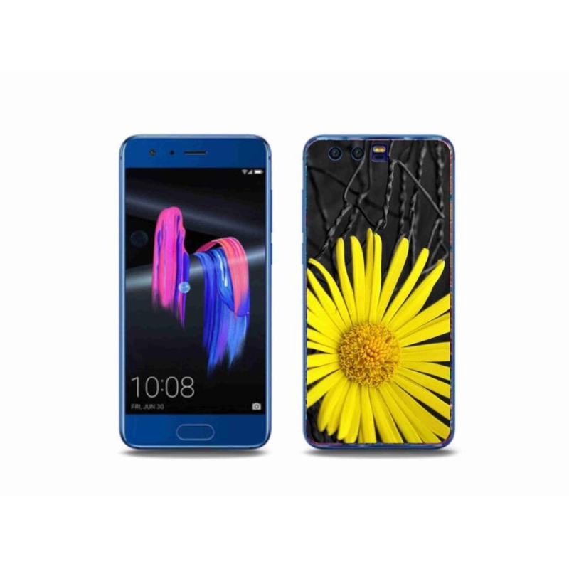 Zselés borítás mmCase a Honor 9-hez - sárga virág