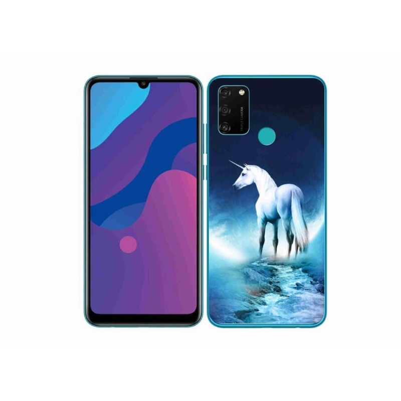 Zselés borítás mmCase a Honor 9A készülékhez - fehér egyszarvú