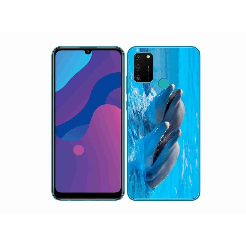 Zselés borítás mmCase a Honor 9A készülékhez - delfinek