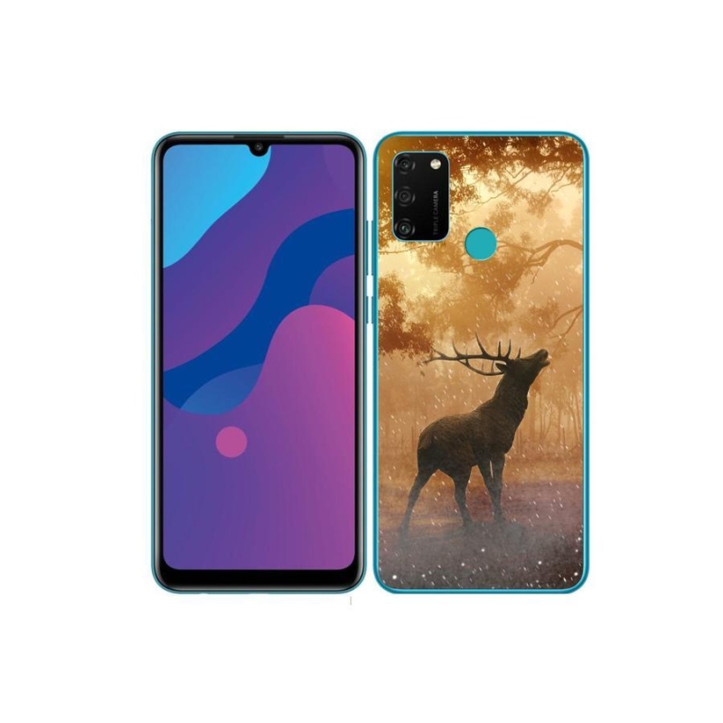 Zselés borítás mmCase a Honor 9A számára - szarvasok a szarvasbőgésben