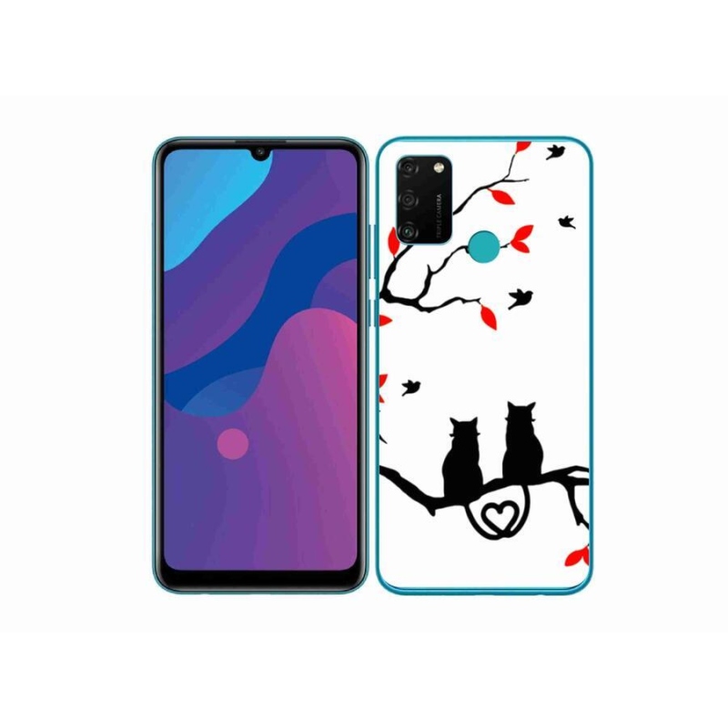 Gél borítás mmCase a Honor 9A számára - macska szeretet