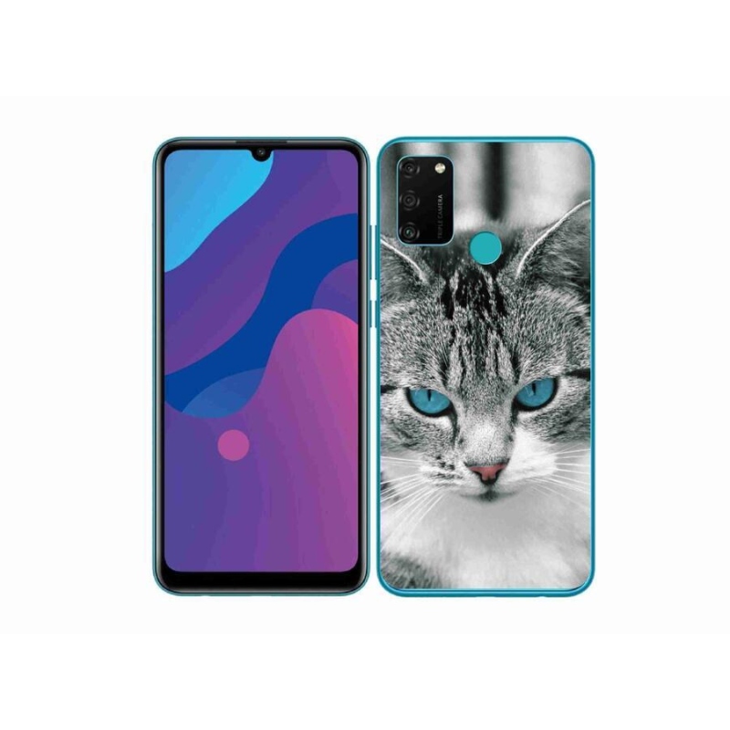 Zselés borítás mmCase a Honor 9A számára - cat view 1