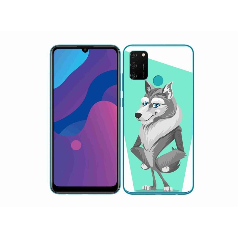 Gél borítás mmCase a Honor 9A számára - rajzfilm farkas