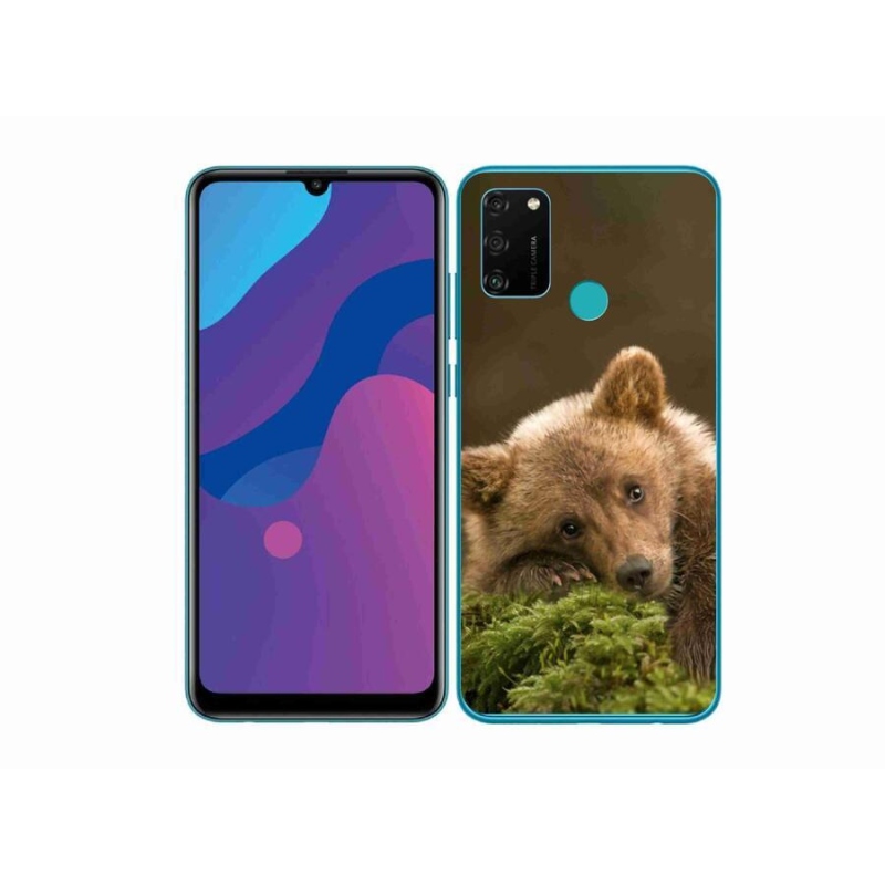 Zselés borítás mmCase a Honor 9A számára - medve