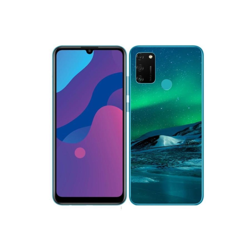 Gél borítás mmCase a Honor 9A számára - sarki fény