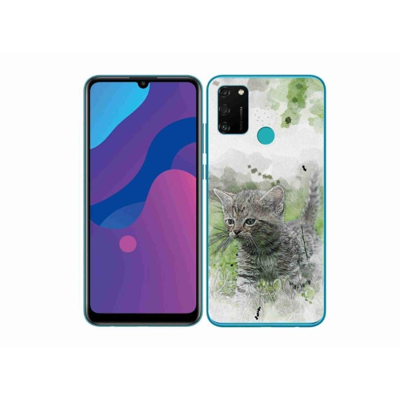 Gél borítás mmCase a Honor 9A számára - aranyos cica 1