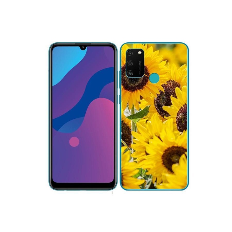 Zselés borítás mmCase a Honor 9A készülékhez - Napraforgó