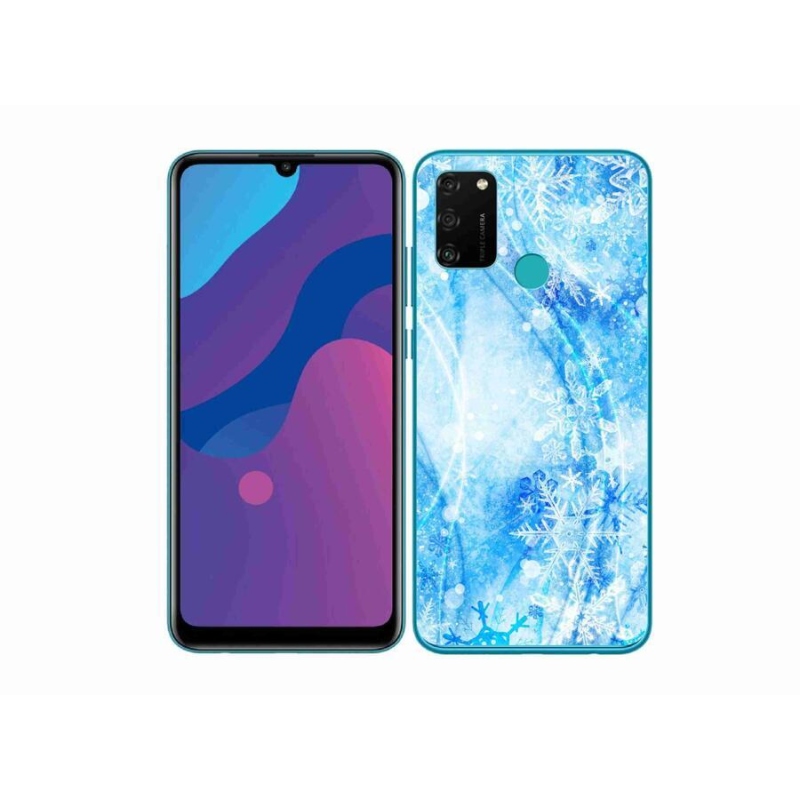 Zselés borítás mmCase a Honor 9A készülékhez - hópelyhek