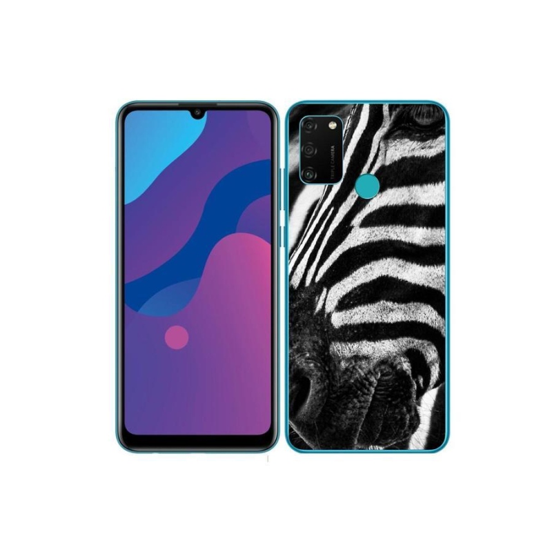 Zselés borítás mmCase a Honor 9A készülékhez - zebra