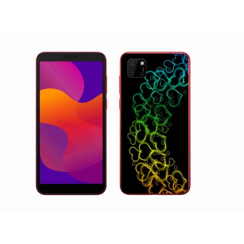 Zselés borítás mmCase a Honor 9S-hez - színes szívek