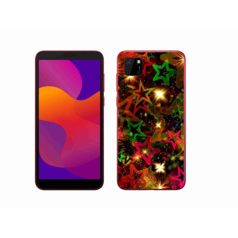 Gél borítás mmCase a Honor 9S-hez - színes csillagok
