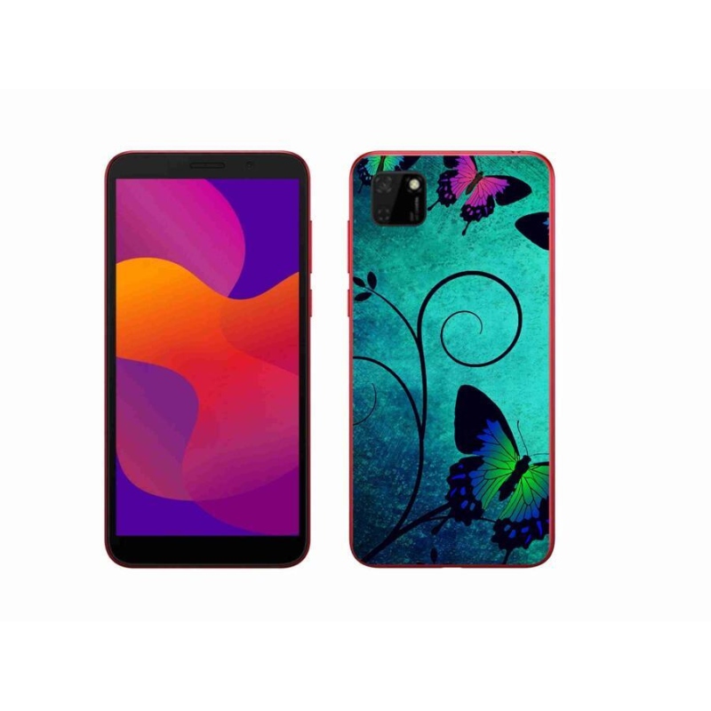Gél borítás mmCase a Honor 9S számára - színes pillangók