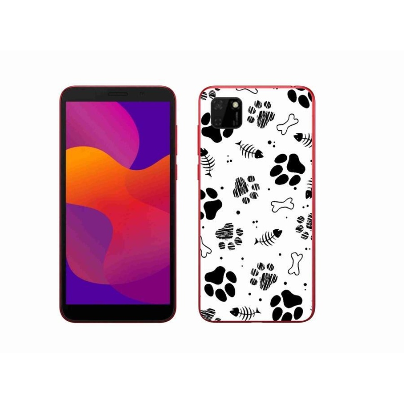 Zselés borítás mmCase a Honor 9S-hez - kutyamancsok 1