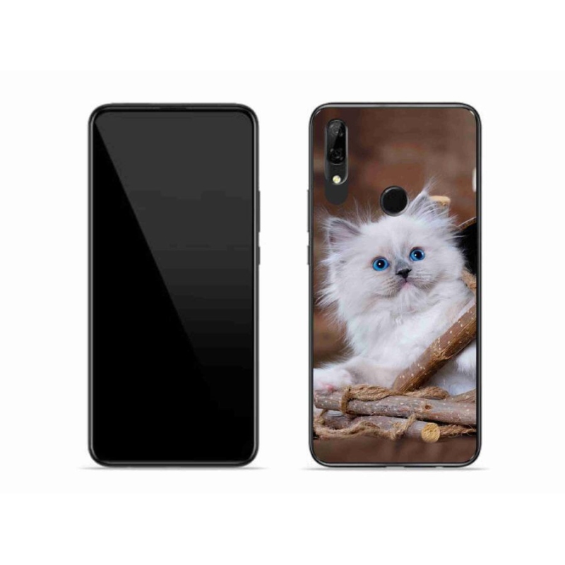 Gél borító mmCase a Honor 9X készülékhez - fehér cica