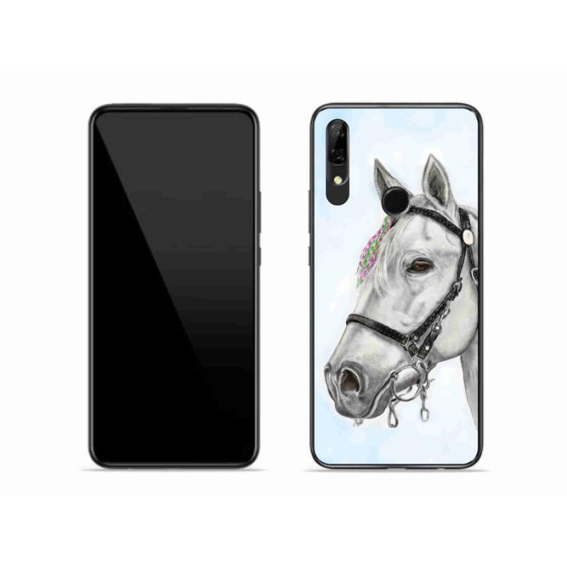 Zselés tok mmCase a Honor 9X-hez - fehér ló 1