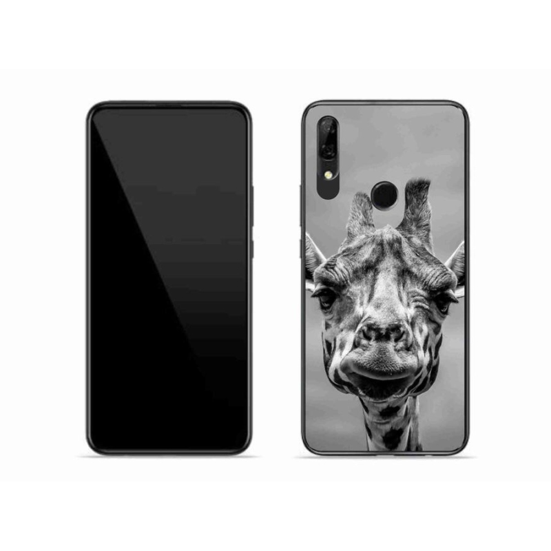 Zselés borítás mmCase a Honor 9X készülékhez - fekete-fehér zsiráf