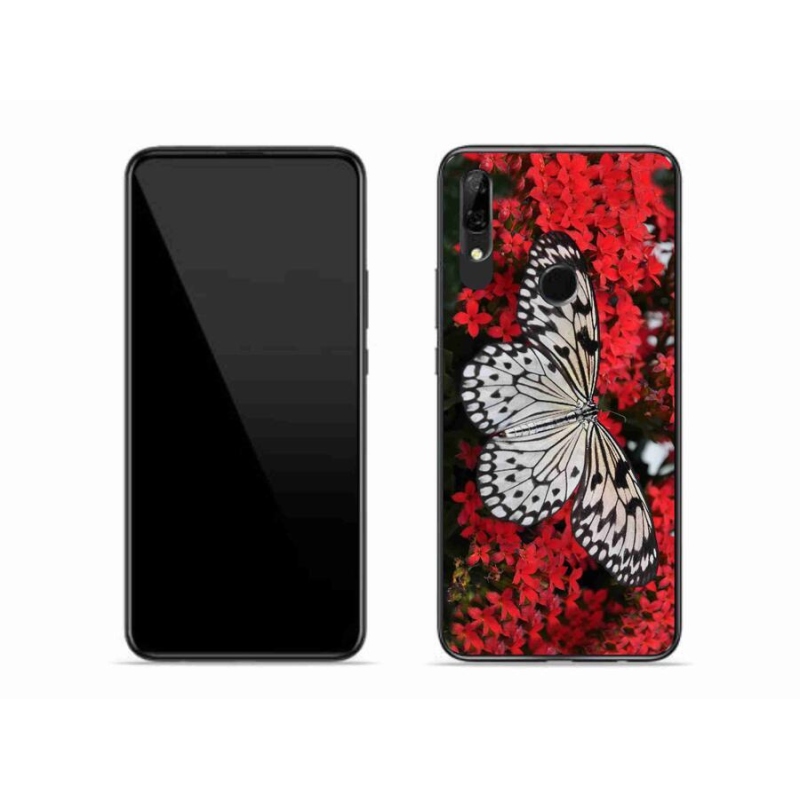 Zselés borítás mmCase a Honor 9X-hez - fekete-fehér pillangó 1