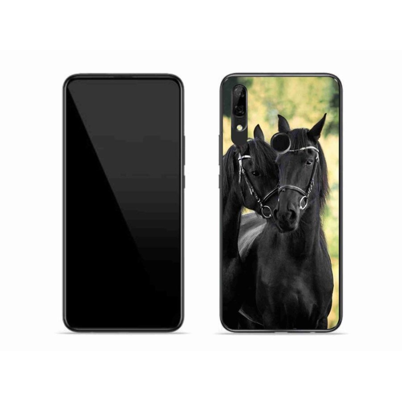 Gél borítás mmCase a Honor 9X-hez - két fekete ló
