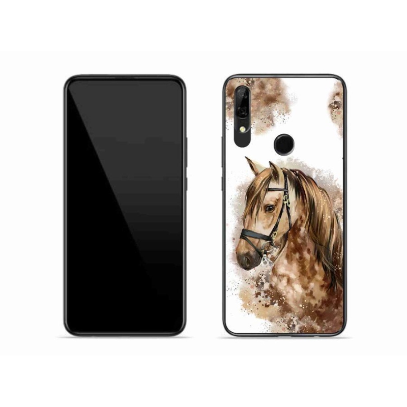 Zselés borító mmCase a Honor 9X készülékhez - barna rajzfilm ló