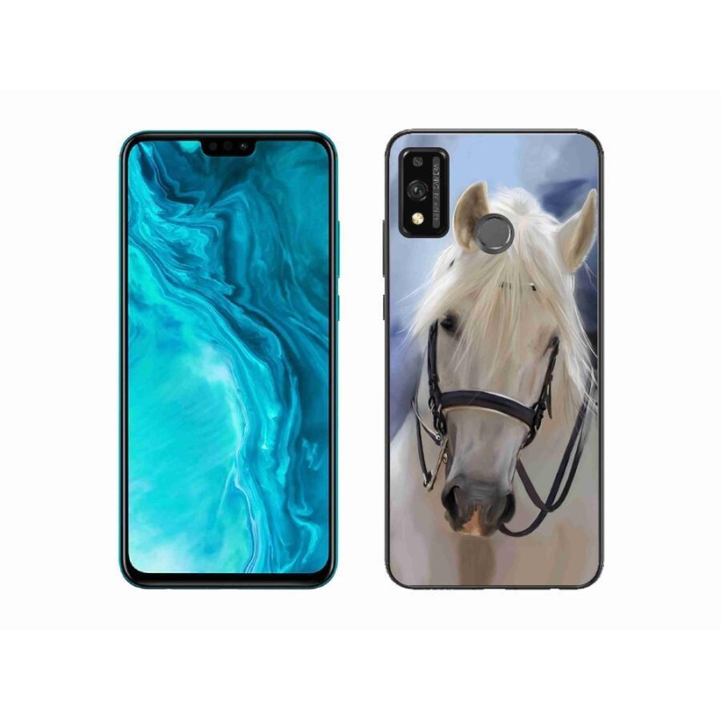 Gél borítás mmCase a Honor 9X Lite készülékhez - fehér ló