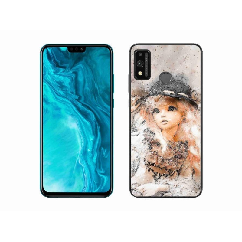 Gél borítás mmCase a Honor 9X Lite készülékhez - lány kalapban