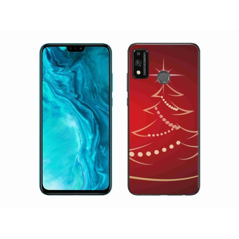 Gél borító mmCase a Honor 9X Lite készülékhez - karácsonyfa karikatúra