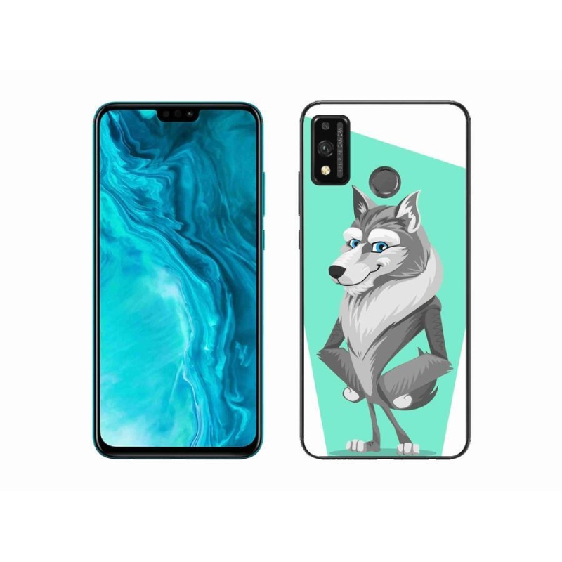 Gél borítás mmCase a Honor 9X Lite készülékhez - rajzfilm farkas
