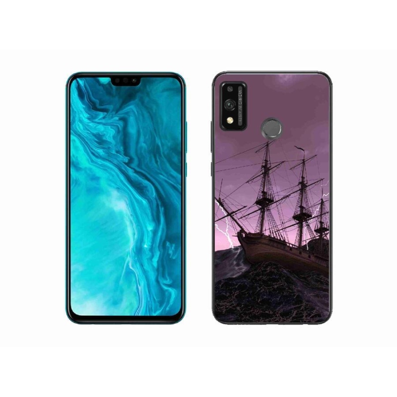 Zselés borítás mmCase a Honor 9X Lite-hoz - hajó a viharban