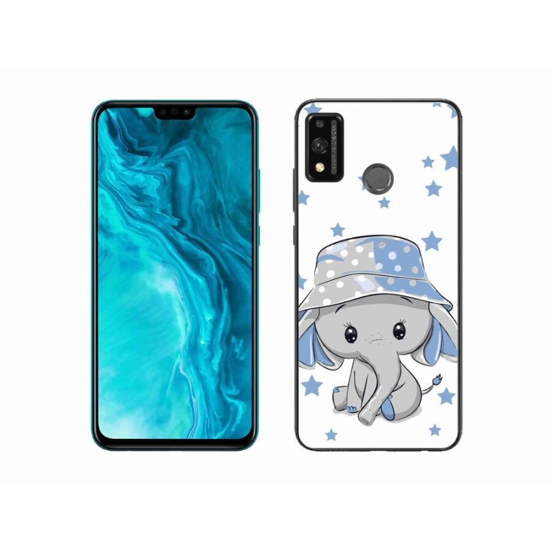 Zselés borítás mmCase a Honor 9X Lite készülékhez - kék elefánt