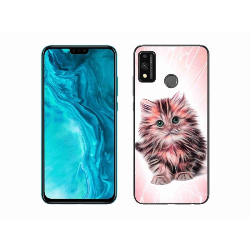 Gél borítás mmCase a Honor 9X Lite készülékhez - aranyos cica