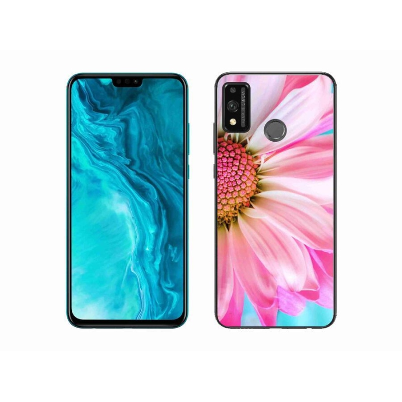 Gél borítás mmCase a Honor 9X Lite készülékhez - rózsaszín virág
