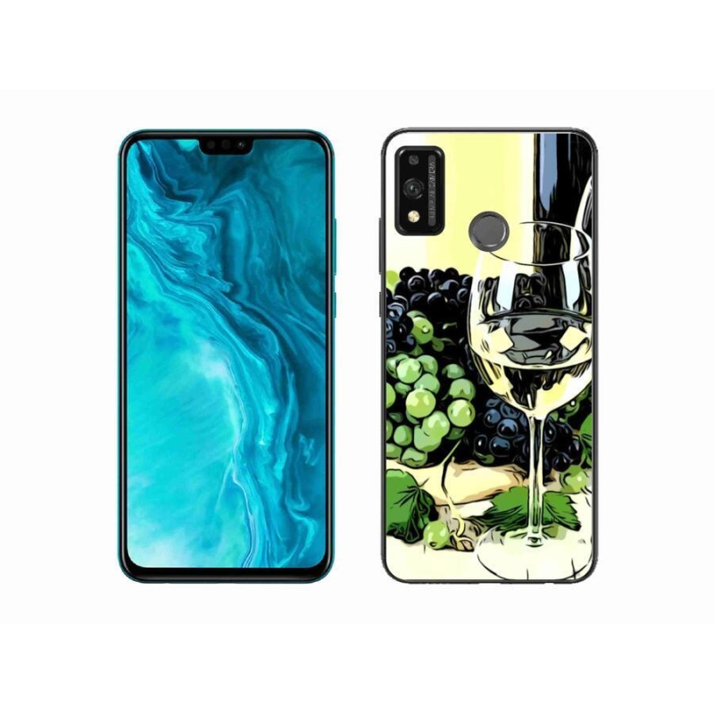 Gél borítás mmCase a Honor 9X Lite készülékhez - pohár bor