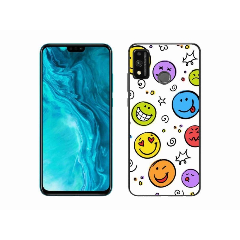 Gél borító mmCase a Honor 9X Lite készülékhez - smiley-k