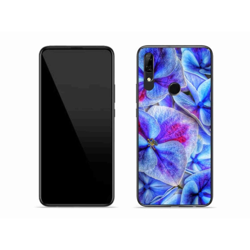 Zselés tok mmCase a Honor 9X készülékhez - kék virágok 1