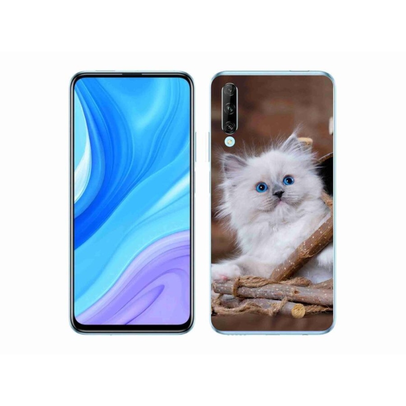 Gél borítás mmCase a Honor 9X Pro készülékhez - fehér cica