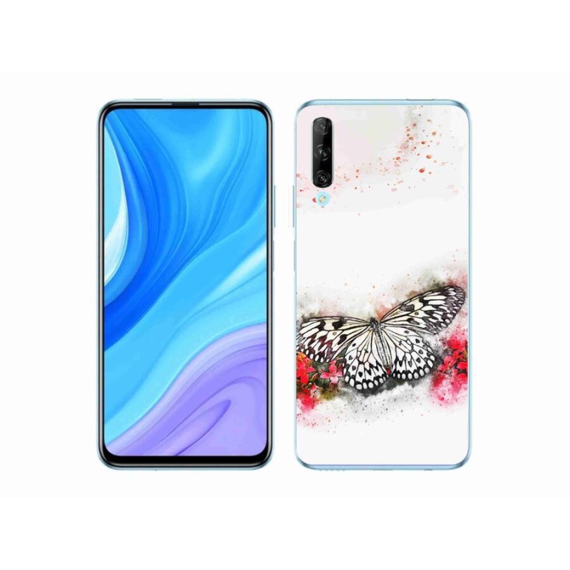 Zselés borítás mmCase a Honor 9X Pro készülékhez - fekete-fehér pillangó